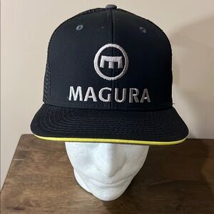 Black and Yellow Baseball  Hat Magura